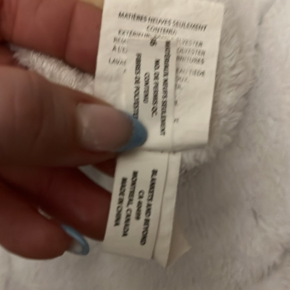 Blankets & Beyond Teddy Bear Baby Lovey Security Blanket Nubby Well-loved White - Picture 9 of 11